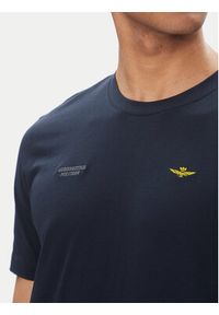 Aeronautica Militare T-Shirt 251TS2429J634 Granatowy Regular Fit. Kolor: niebieski. Materiał: bawełna #4