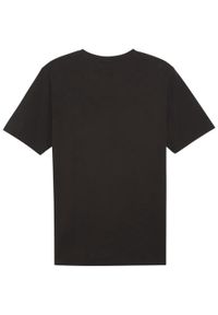 Koszulka męska Puma Team Rise Logo Jersey Cotton. Kolor: czarny, biały, wielokolorowy. Materiał: jersey. Sport: fitness, piłka nożna