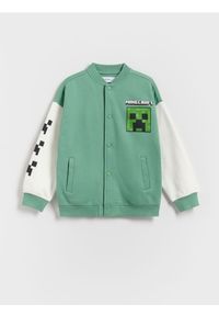 Reserved - Bluza Minecraft - zielony. Kolor: zielony. Materiał: bawełna, dzianina