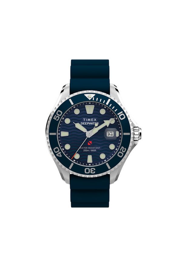 Timex Zegarek Deepwater Meridian TW2W81500 Srebrny. Kolor: srebrny