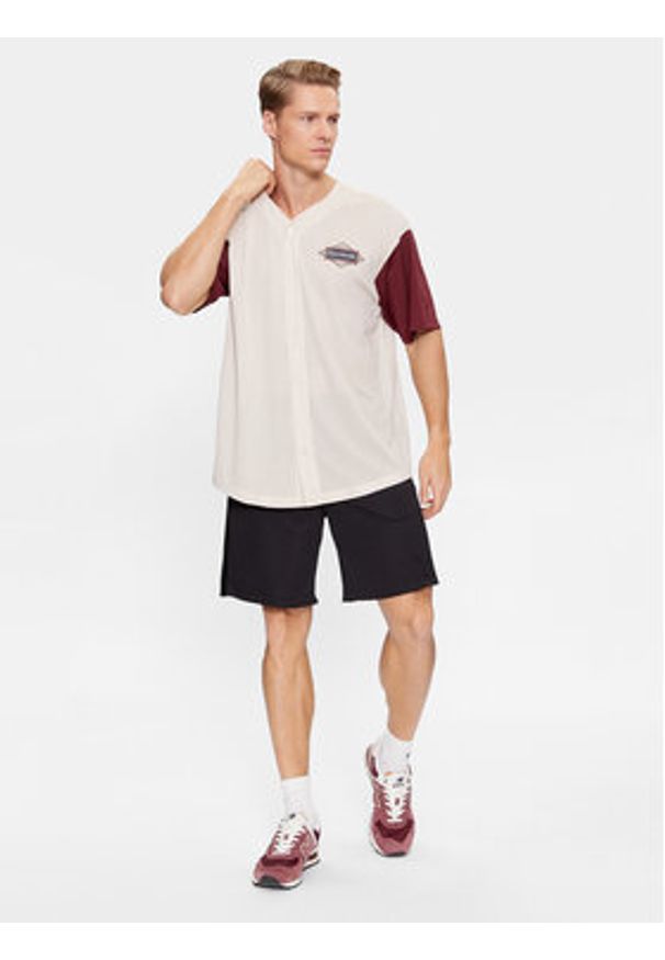 Reebok T-Shirt Sporting Goods II0678 Beżowy Regular Fit. Kolor: beżowy. Materiał: syntetyk