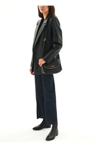 Kazar - Czarna torebka damska. Kolor: czarny. Materiał: skórzane. Styl: casual. Rodzaj torebki: na ramię #7