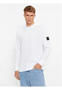 Calvin Klein Jeans Bluza J30J324338 Biały Regular Fit. Kolor: biały. Materiał: bawełna