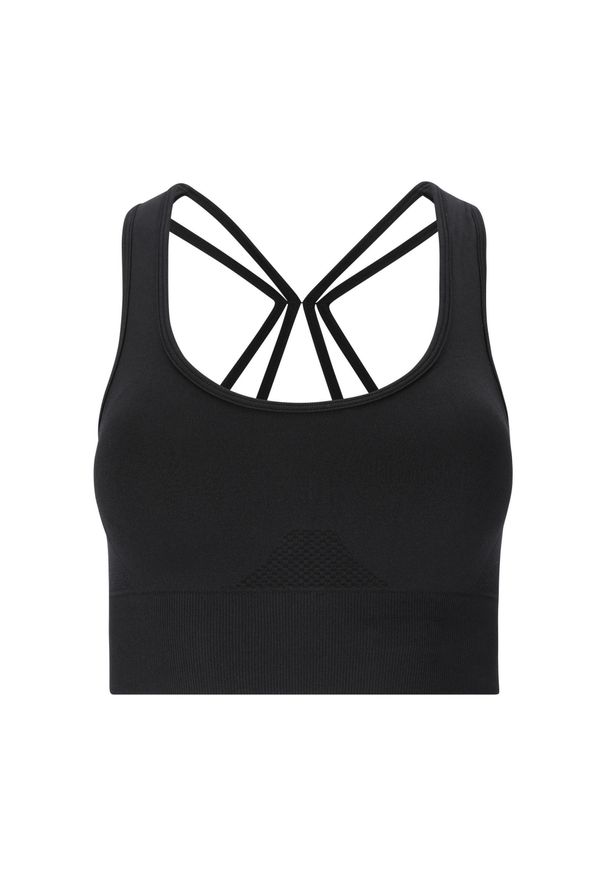 Biustonosz dla kobiet Athlecia Missori V2. Kolor: czarny. Sport: fitness