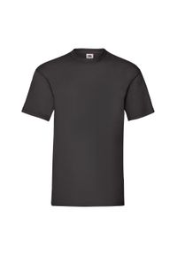 FRUIT OF THE LOOM - Koszulka Unisex Dla Dorosłych Valueweight. Kolor: czarny