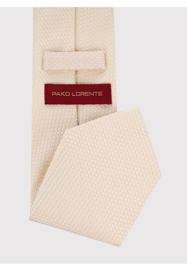 Pako Lorente - PAKO LORENTE – Jedwabny beżowy krawat. Kolor: beżowy. Materiał: jedwab