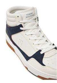 TOMMY HILFIGER - Tommy Hilfiger Sneakersy Basket Street FM0FM05210 Biały. Kolor: biały. Materiał: skóra