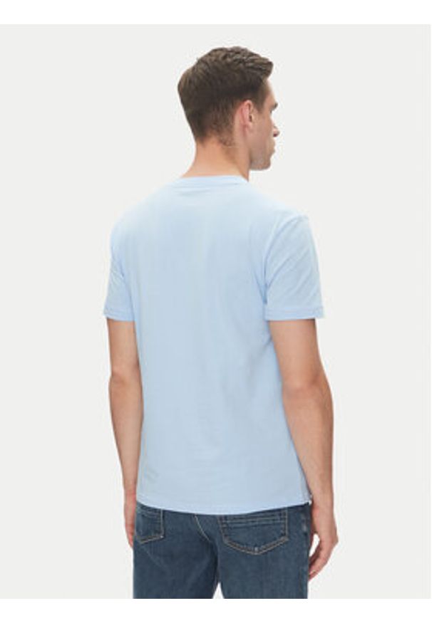 TOMMY HILFIGER - Tommy Hilfiger T-Shirt UM0UM03362 Błękitny Regular Fit. Kolor: niebieski. Materiał: bawełna