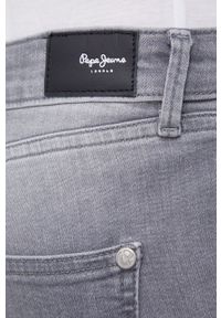 Pepe Jeans Jeansy damskie medium waist. Kolor: szary #4