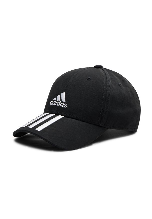 Adidas - Czapka z daszkiem adidas - Bball 3S Cap Ct FK0894 Black/White/White. Kolor: czarny. Materiał: materiał, bawełna