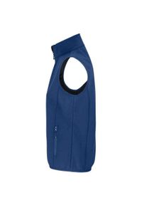 SOL'S - Ocieplacz Damski Falcon Softshell Zapinany Na Zamek Błyskawiczny. Kolor: niebieski. Materiał: softshell