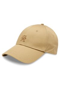 TOMMY HILFIGER - Czapka z daszkiem Tommy Hilfiger. Kolor: beżowy #1
