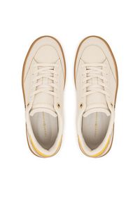 TOMMY HILFIGER - Tommy Hilfiger Sneakersy CHIC SNEAKER ELEVATED FW0FW09400 Beżowy. Kolor: beżowy. Materiał: skóra #3