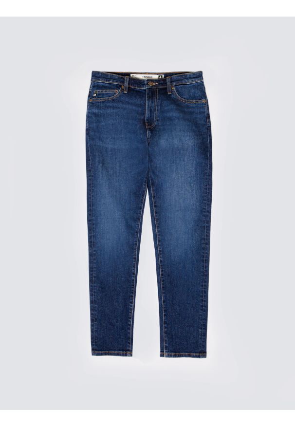 Big-Star - Jeansy męskie granatowe Harper 535. Stan: podwyższony. Kolor: niebieski. Styl: vintage, klasyczny