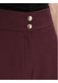 Maryley Spodnie materiałowe 25IB680/M17 Bordowy Regular Fit. Kolor: czerwony. Materiał: syntetyk #4