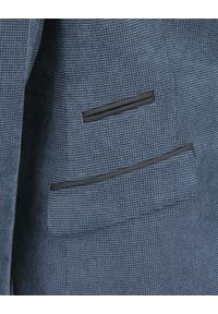 Granatowa, Taliowana Marynarka, 2 Guziki - Casino, Męska. Kolor: niebieski. Materiał: poliester, wiskoza #6
