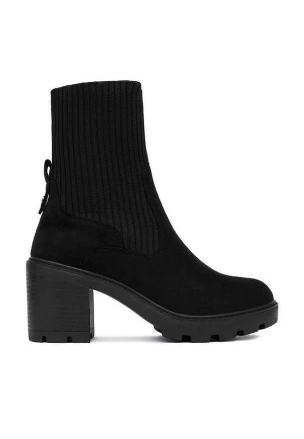 DeeZee Botki HX22060-52 Czarny. Kolor: czarny. Materiał: materiał