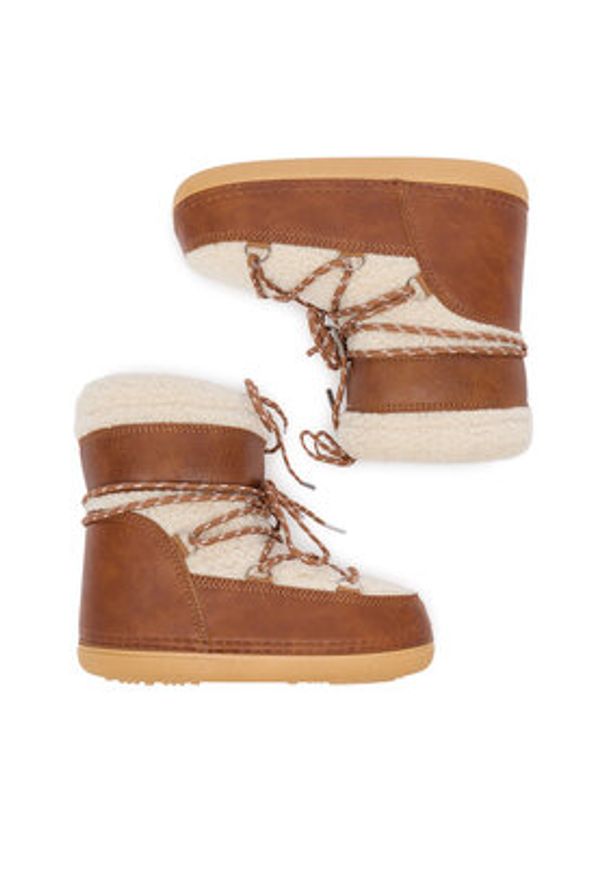 DeeZee Śniegowce NS904B-01 Brązowy. Kolor: brązowy. Materiał: materiał