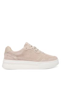 Guess Sneakersy FMFWIN SUE12 Beżowy. Kolor: beżowy. Materiał: zamsz, skóra