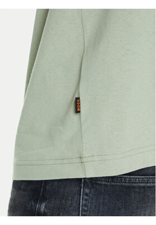 BOSS T-Shirt Te_Voyage 50546370 Zielony Relaxed Fit. Kolor: zielony. Materiał: bawełna