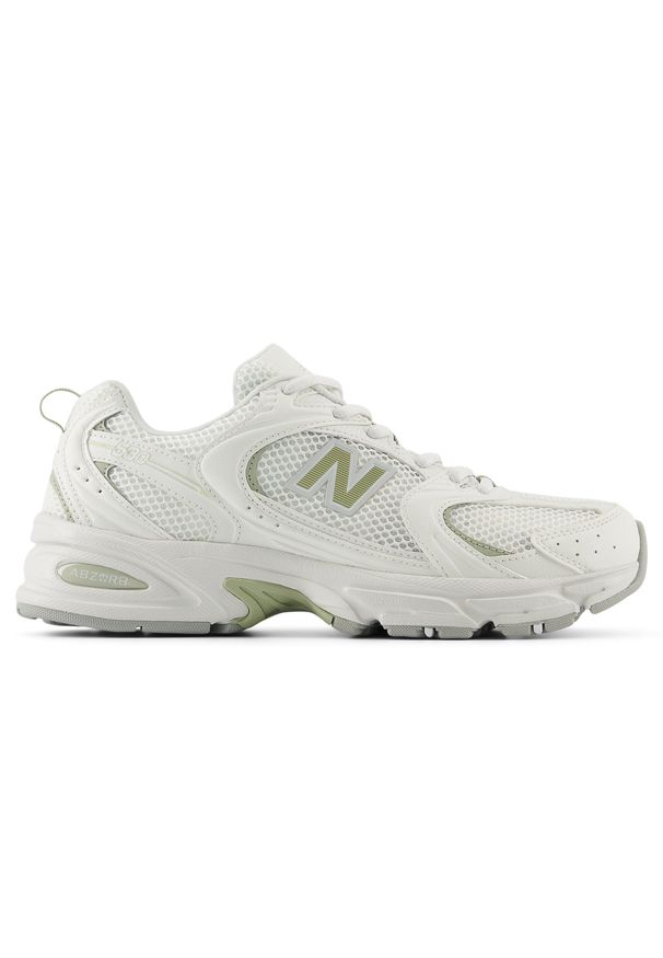 Buty unisex New Balance U530CSC – białe. Kolor: biały. Materiał: materiał, syntetyk. Szerokość cholewki: normalna. Sezon: lato. Sport: turystyka piesza
