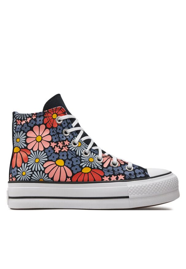 Converse Trampki Chuck Taylor All Star Lift Platform Floral A08112C Kolorowy. Materiał: materiał. Wzór: kolorowy. Obcas: na platformie