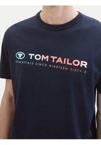 Tom Tailor T-Shirt 1041855 Granatowy Regular Fit. Kolor: niebieski. Materiał: bawełna #4