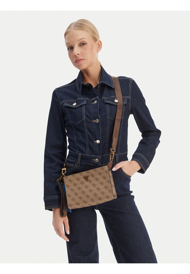 Guess Saszetka HMMILO P6157 Beżowy. Kolor: beżowy. Materiał: skóra