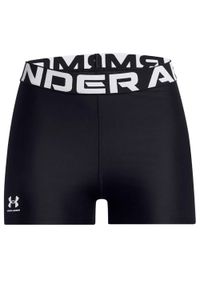 Krótkie Szorty Under Armour Ua Hg Authentics Damskie. Kolor: czarny. Materiał: elastan, poliester. Długość: krótkie. Sport: bieganie