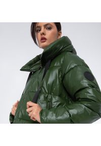 Wittchen - Damski płaszcz pikowany oversizowy zielony. Kolor: zielony. Materiał: nylon. Długość: długie. Styl: elegancki #2