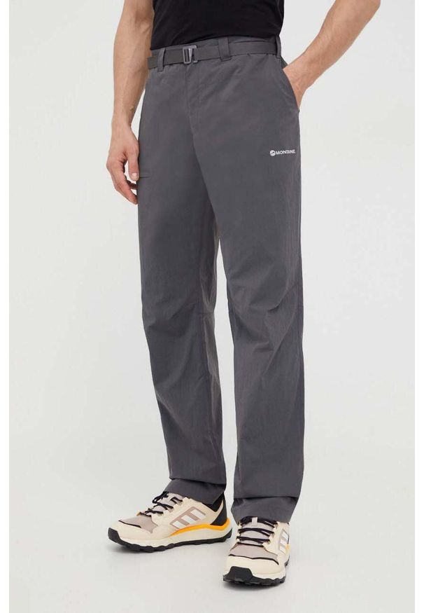 Montane spodnie outdoorowe Terra Lite kolor szary. Kolor: szary. Materiał: materiał