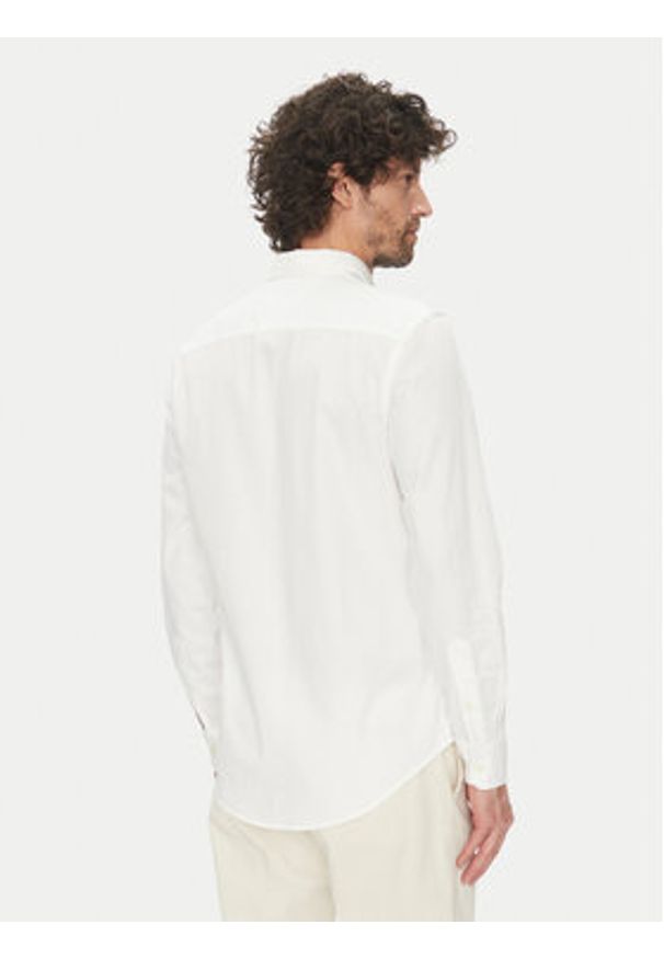 TOMMY HILFIGER - Tommy Hilfiger Koszula MW0MW38556 Biały Slim Fit. Kolor: biały. Materiał: bawełna