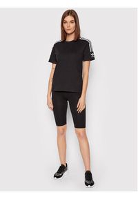 Adidas - adidas T-Shirt Tight Tee HF7457 Czarny Regular Fit. Kolor: czarny. Materiał: bawełna