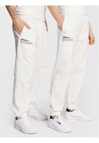 Ellesse Spodnie dresowe Unisex Dimartino SGP16249 Biały Regular Fit. Kolor: biały. Materiał: bawełna, dresówka