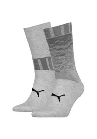 ZEAGLE - Skarpetki Puma High Cotton - Zestaw 2 Par Komfortu i Stylu. Kolor: szary. Materiał: bawełna. Sport: bieganie