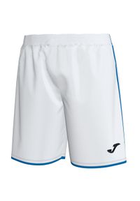 Spodenki do piłki nożnej dla chłopców Joma Liga. Kolor: biały, niebieski, wielokolorowy. Sport: piłka nożna #1