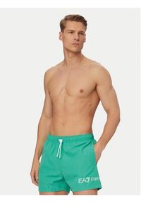 EA7 Emporio Armani Szorty kąpielowe 7M002000 AF13049 M7184 Zielony Regular Fit. Kolor: zielony. Materiał: syntetyk #2