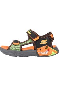 skechers - Sandały Skechers Model Creature-splash Kolor Czarny. Kolor: czarny. Materiał: materiał, syntetyk. Sport: turystyka piesza