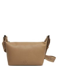 Calvin Klein Jeans Torebka Ultralight Shoulder Bag22 Pu LV04K3131G Szary. Kolor: szary. Materiał: skórzane