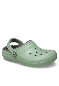 Crocs Klapki Classic Lined Clog 203591 Zielony. Kolor: zielony