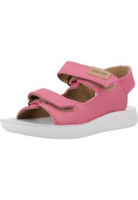 Geox - Sandały GEOX B SANDAL LIGHTFLOPPY Rose. Kolor: różowy. Materiał: tkanina, skóra. Sezon: lato