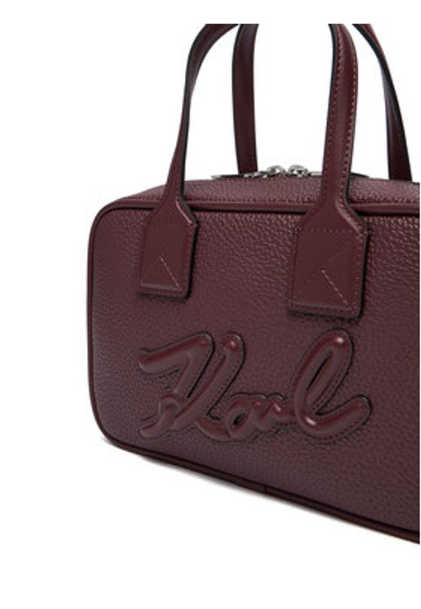 Karl Lagerfeld - KARL LAGERFELD Torebka A4W30047 Bordowy. Kolor: czerwony. Materiał: skórzane