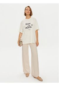 Weekend Max Mara T-Shirt Xanadu 2425946041600 Écru Oversize. Materiał: bawełna