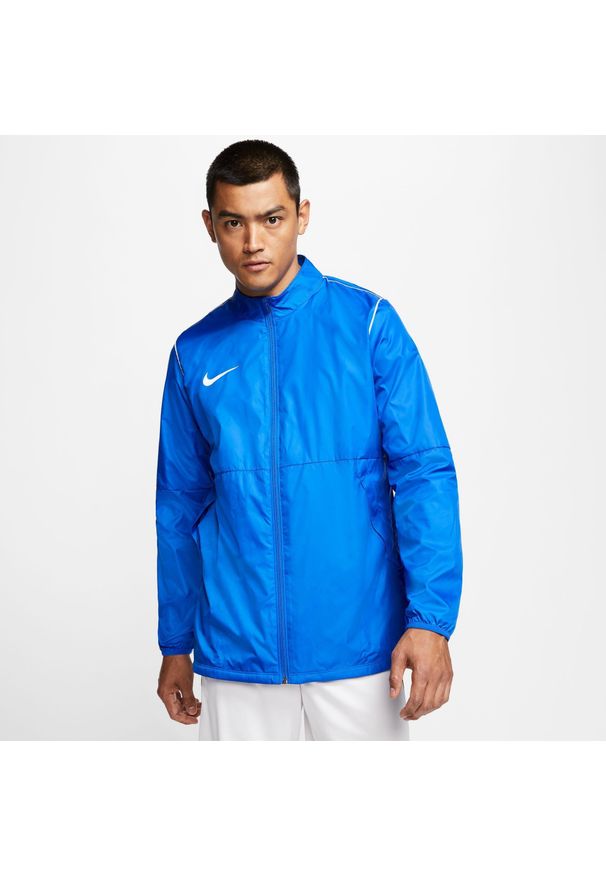 Nike - Kurtka Męska Przeciwdeszczowa do Biegani Park 20 Repel. Kolor: wielokolorowy, niebieski, biały. Materiał: syntetyk