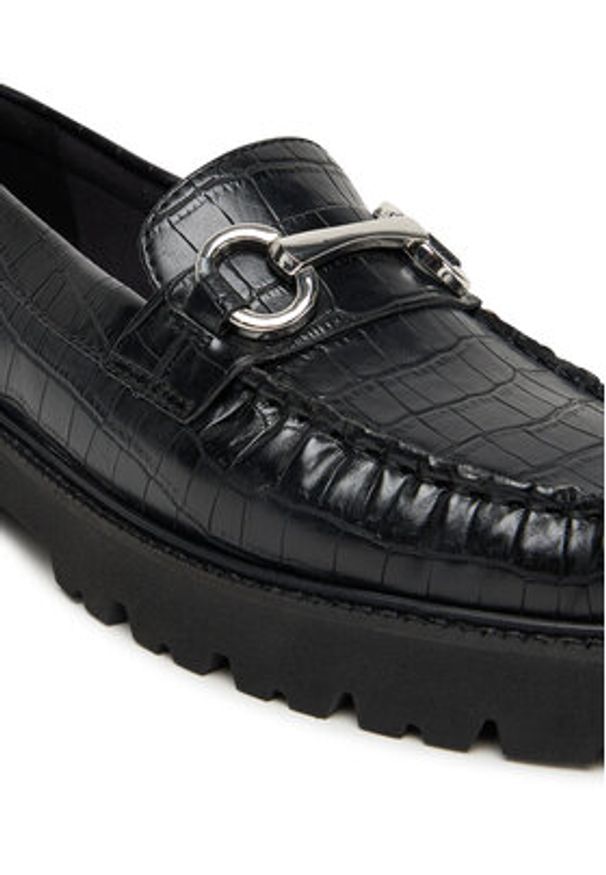 Aldo Loafersy Danrose 14058759 Czarny. Kolor: czarny. Materiał: skóra