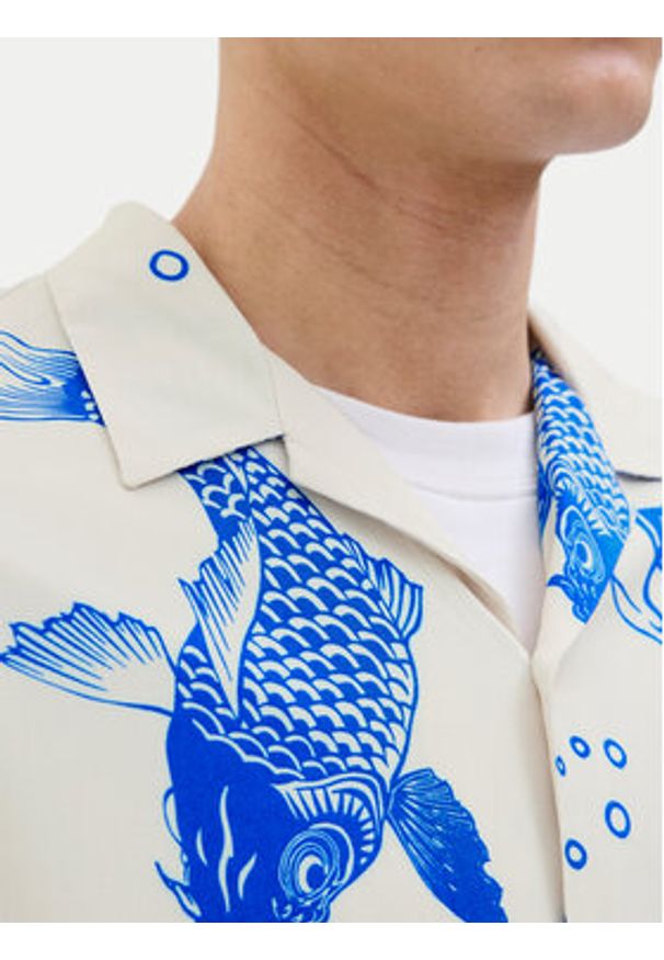Jack & Jones - Jack&Jones Koszula Jeff 12268465 Niebieski Relaxed Fit. Kolor: niebieski. Materiał: wiskoza