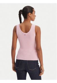 Fracomina Top FR26ST4005K524R9 Różowy Slim Fit. Kolor: różowy. Materiał: wiskoza #5