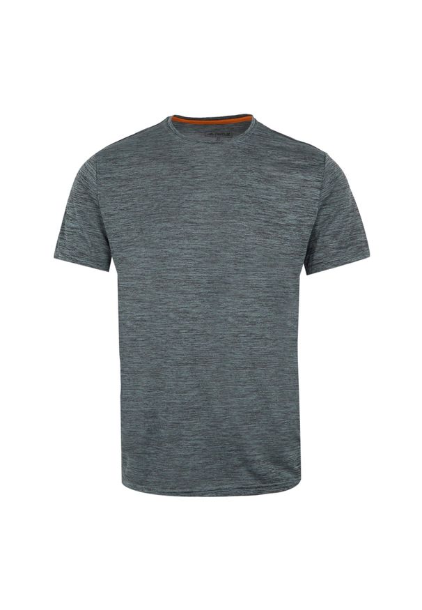 Regatta - T-shirt Męski Melanżowy Fingal Edition. Kolor: wielokolorowy, niebieski, szary. Wzór: melanż