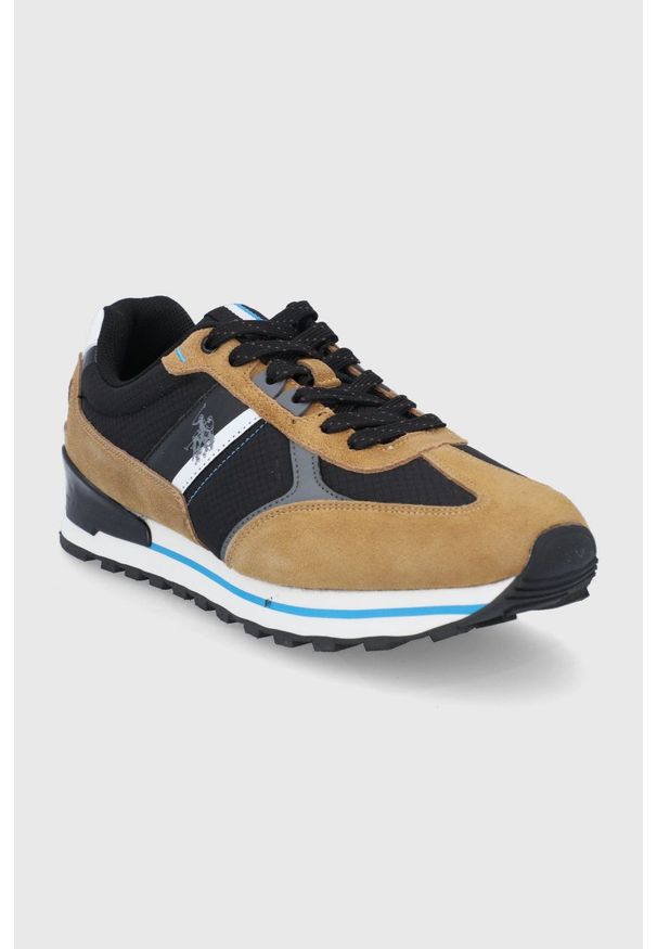 U.S. Polo Assn. Buty kolor beżowy. Zapięcie: sznurówki. Kolor: beżowy. Materiał: guma