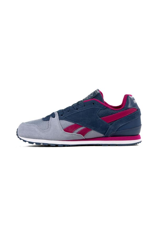 Buty do chodzenia dla dzieci Reebok GL 3000 SP. Zapięcie: sznurówki. Kolor: wielokolorowy, różowy, niebieski. Materiał: tkanina, materiał, skóra, syntetyk. Szerokość cholewki: normalna. Sport: turystyka piesza